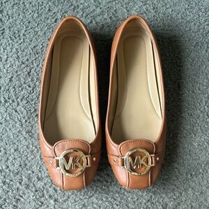 Tan Michael Kors Flats